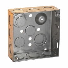 TP403G TP Welded Outlet Box, Steel, 30.3 cu-in Capacity, (16) Knockouts, 4 in H x 4 in W x 2-1/8 in D
