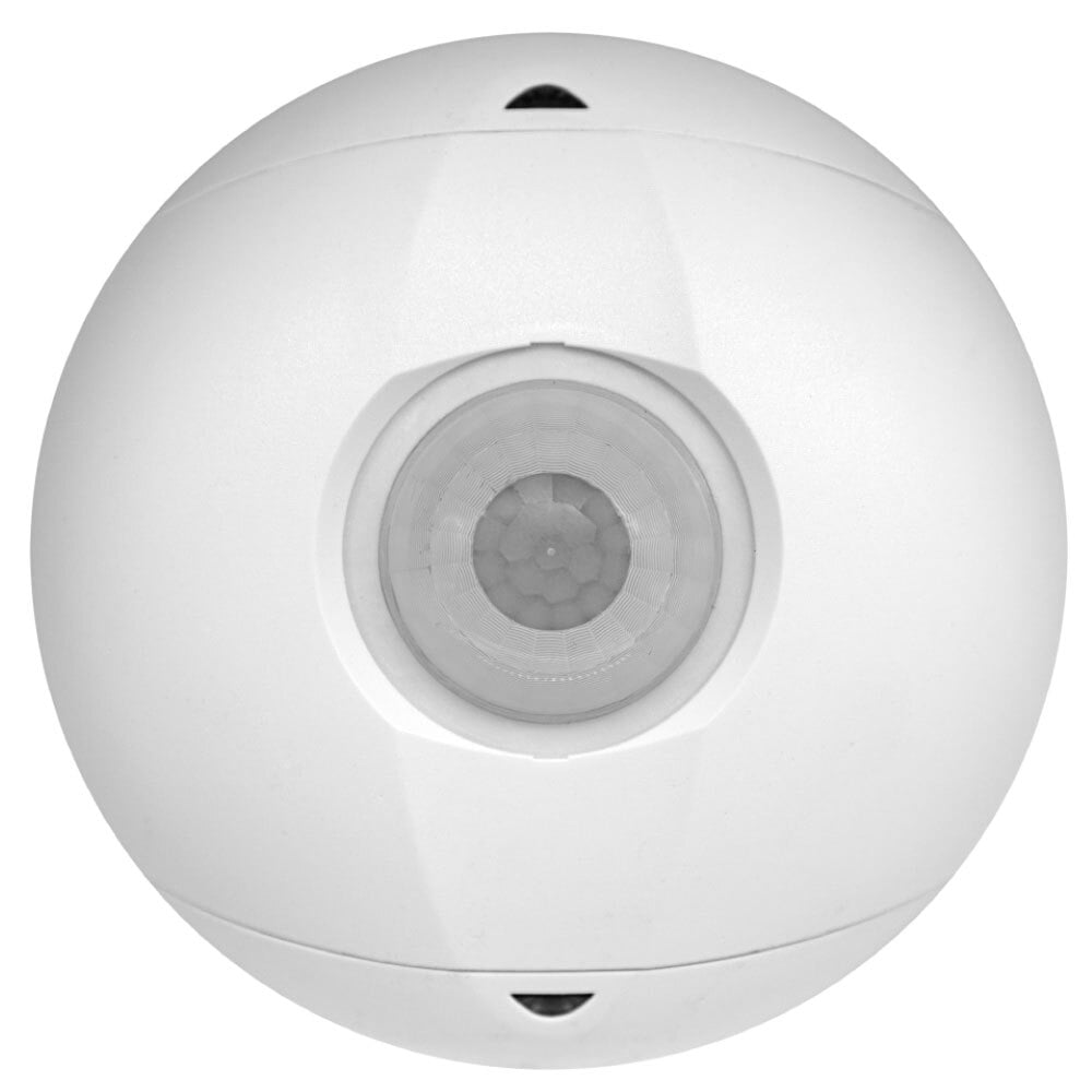 ZC015-BIW Wireless Occupancy Sensor, Passive Infrared Sensor, 1000 to 2000 sq-ft Coverage, 360 deg Viewing, Ceiling Mounting