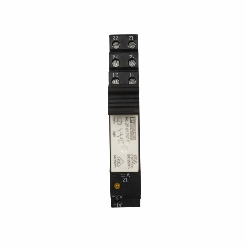 XRU2D24 Fixed Standard Terminal Block Relay, 6 A, 2 Form C DPDT Contact, 24 V DC V Coil
