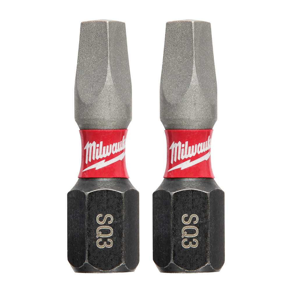 48-32-4423 Shockwave Impact Duty Impact Insert Bit, #3 Square Point, 1 in OAL, 1/4 in, Alloy Steel