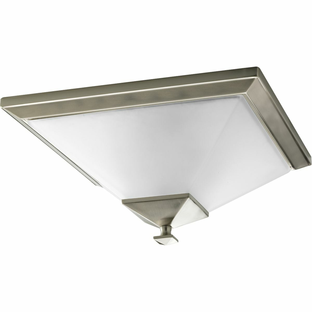 P3852-09 North Park Close-to-Ceiling Fixture, (2) A19 Lamp, 120 V AC, Brushed Nickel Plated Housing