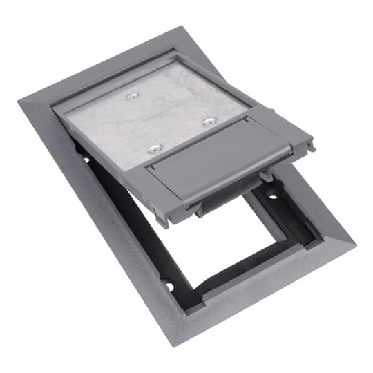 664-CST-SW-GRY Steel City Non-Metallic Floor Box Cover, 8-1/8 in L x 5-1/8 in W, Polycarbonate