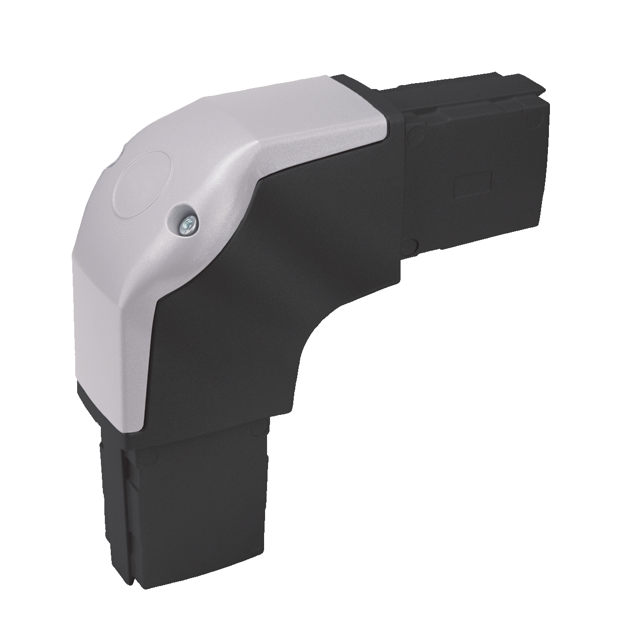 S1MEG Syspend CS5 90 deg Elbow, 7.68 in H x 7.68 in W x 3.15 in D, For Use With SYSPEND 180-MAX Suspension System, Die Cast Aluminum, Light Gray