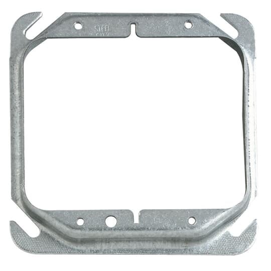 52C185/8-25 Steel City Outlet Box Cover, 4 in L x 4 in W, Steel