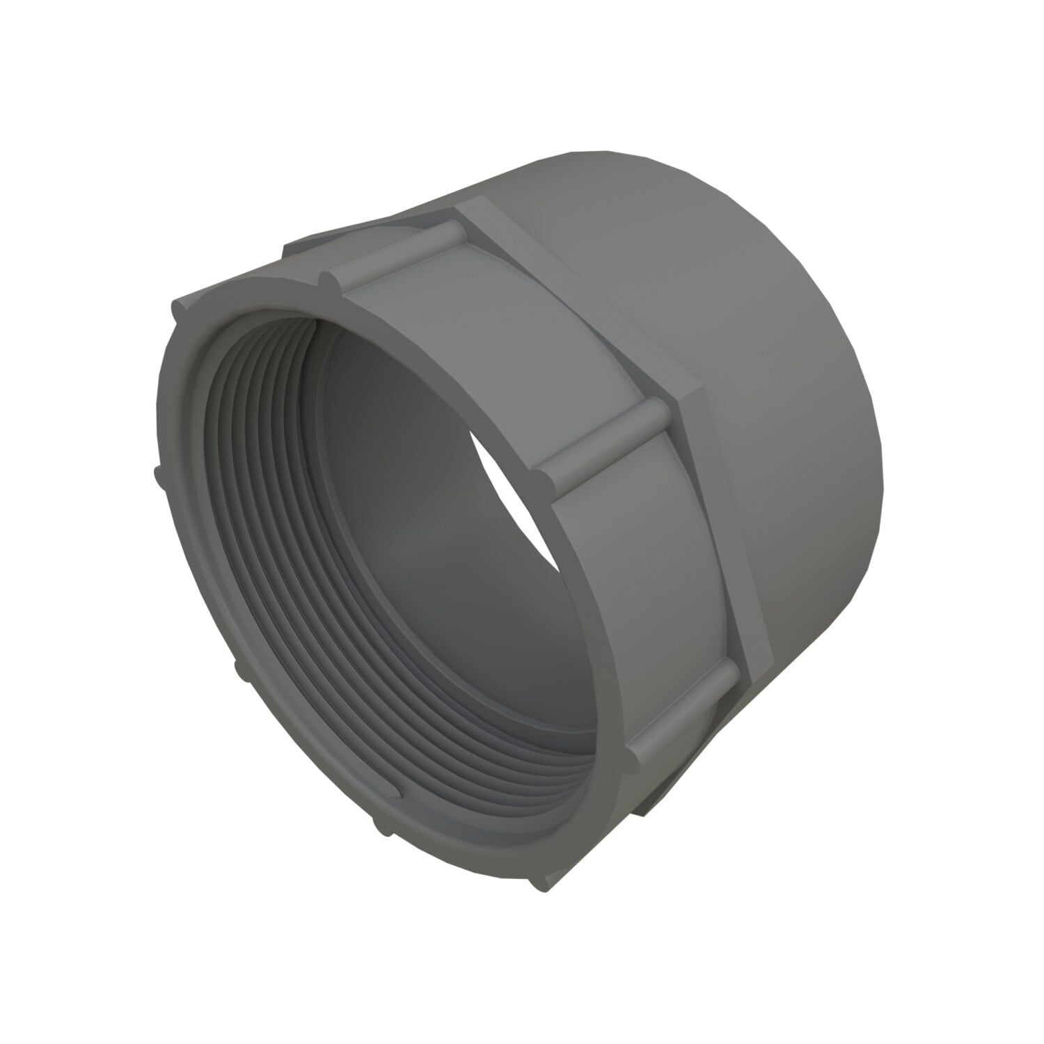 59632 Straight Female Adapter, 1 in, NPT Thread, PVC Coated