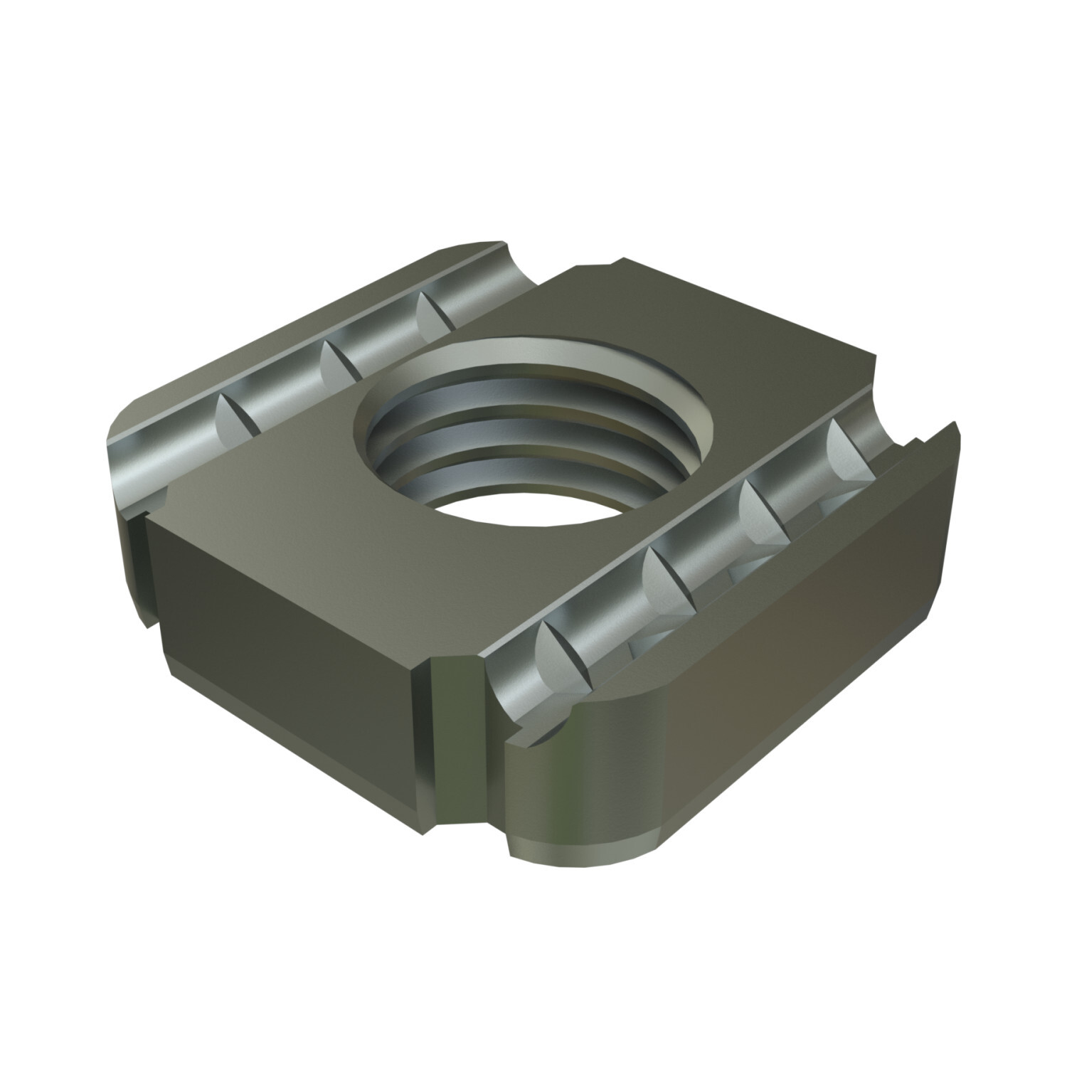P1012-EG Channel Nut Without Spring, For Use With All Channels, 5/8-11 Thread, Mild Steel