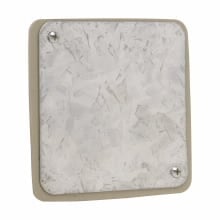 TP850 Thepitt Flat Cover With 2-3/4 in Ears, 4 in Dia, Blank Cover, Steel