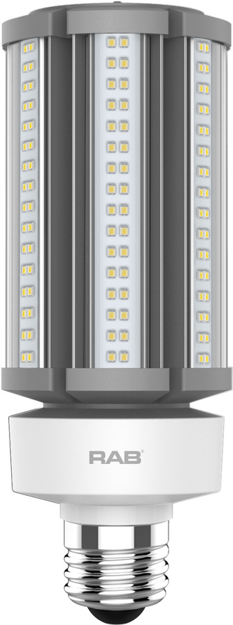 HID-45-E26-830-BYP-PT Type B Universal HID LED Replacement Lamp, 45 W, E26 Lamp, Post Shape, 6300 Lumens