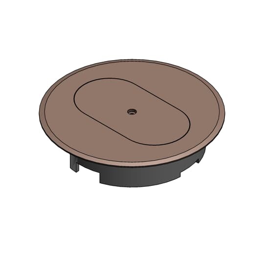 E97DSC Carlon Non-Metallic Floor Box Cover, 5.69 in Dia, Thermoplastic