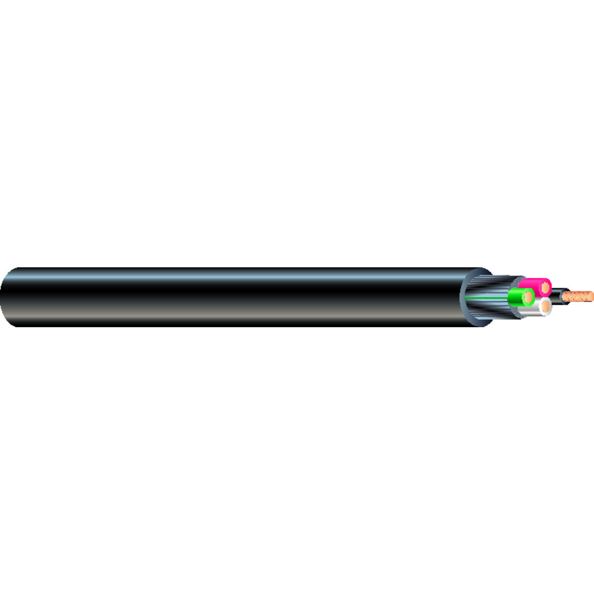 55039903 Seoprene Type SEOOW Flexible Cord, 600 V AC, (4) 14 AWG Bare Stranded Copper Conductor, 250 ft L