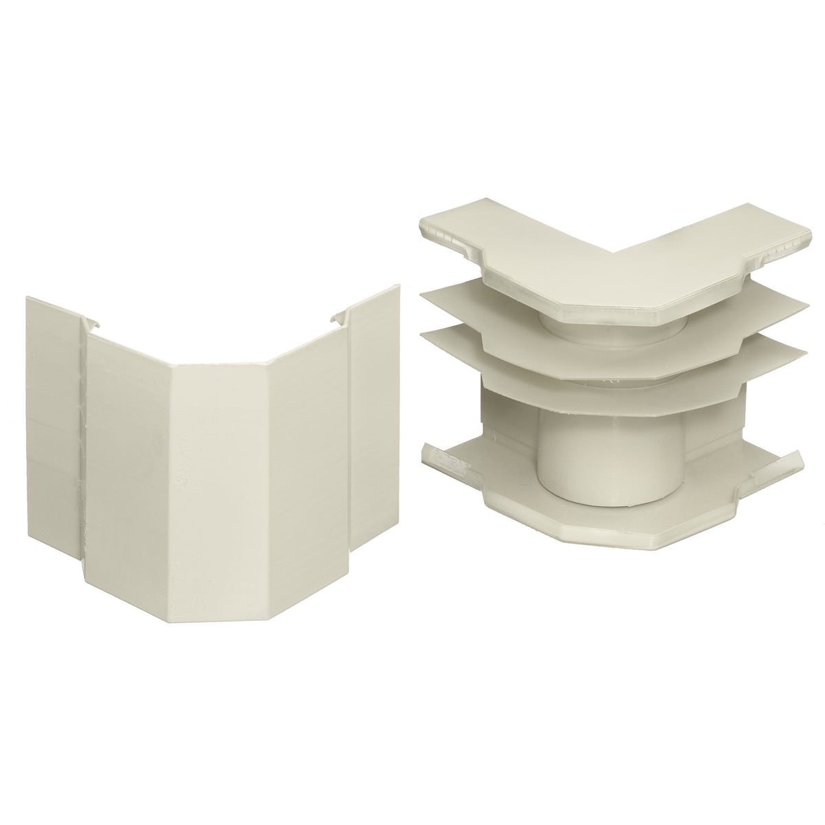 HBL4718DFOIV Divided Full Capacity Large Radius Standard External Elbow, 90 deg Bend, 1-1/4 in Bend Radius, Thermoplastic
