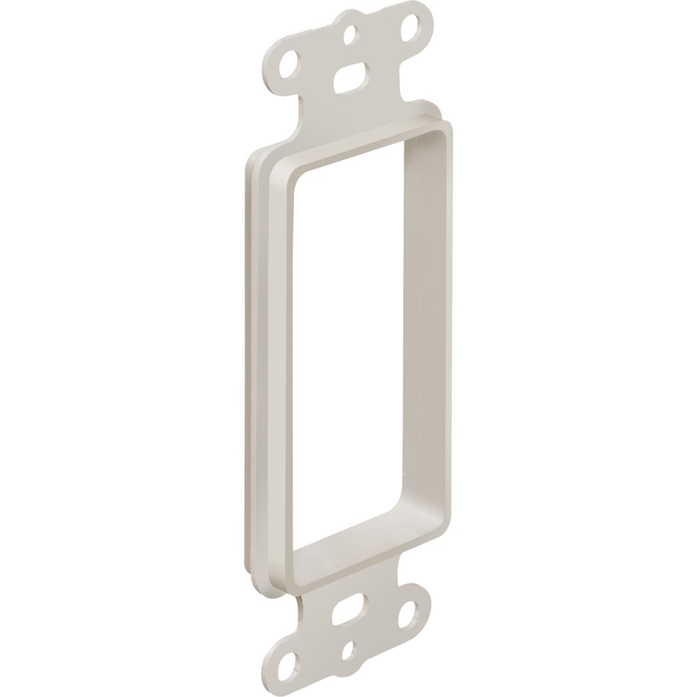 1-Gang Low-Voltage Wall Plate; 1.450 Inch Width x 0.410 Inch Depth x 4.111 Inch Height, Wall Mount, Non-Metallic