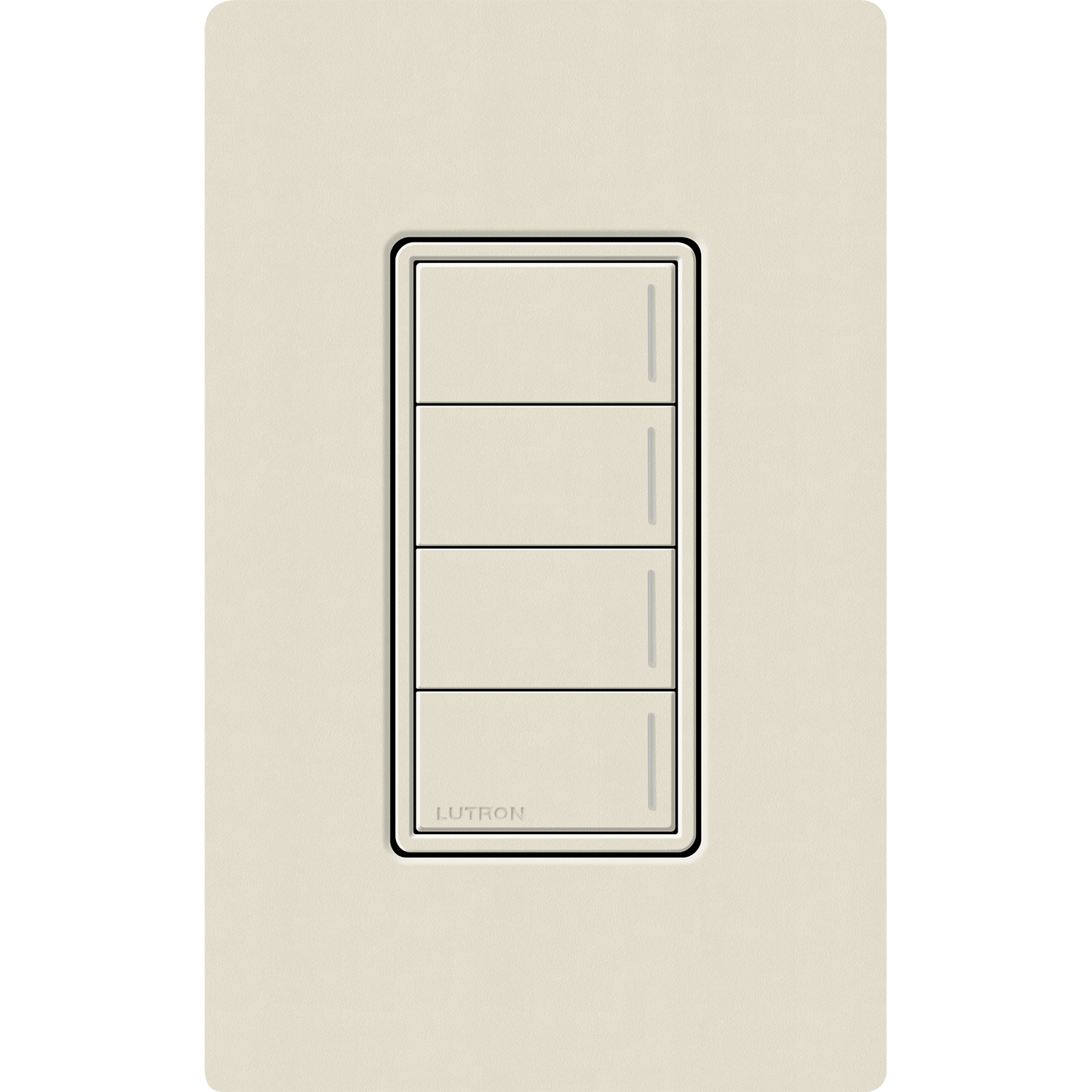 RRST-W4B-PM Sunnata RF 4-Button Wall Keypad for RA3 Systems, Neutral Required, 120-277V, Pumice