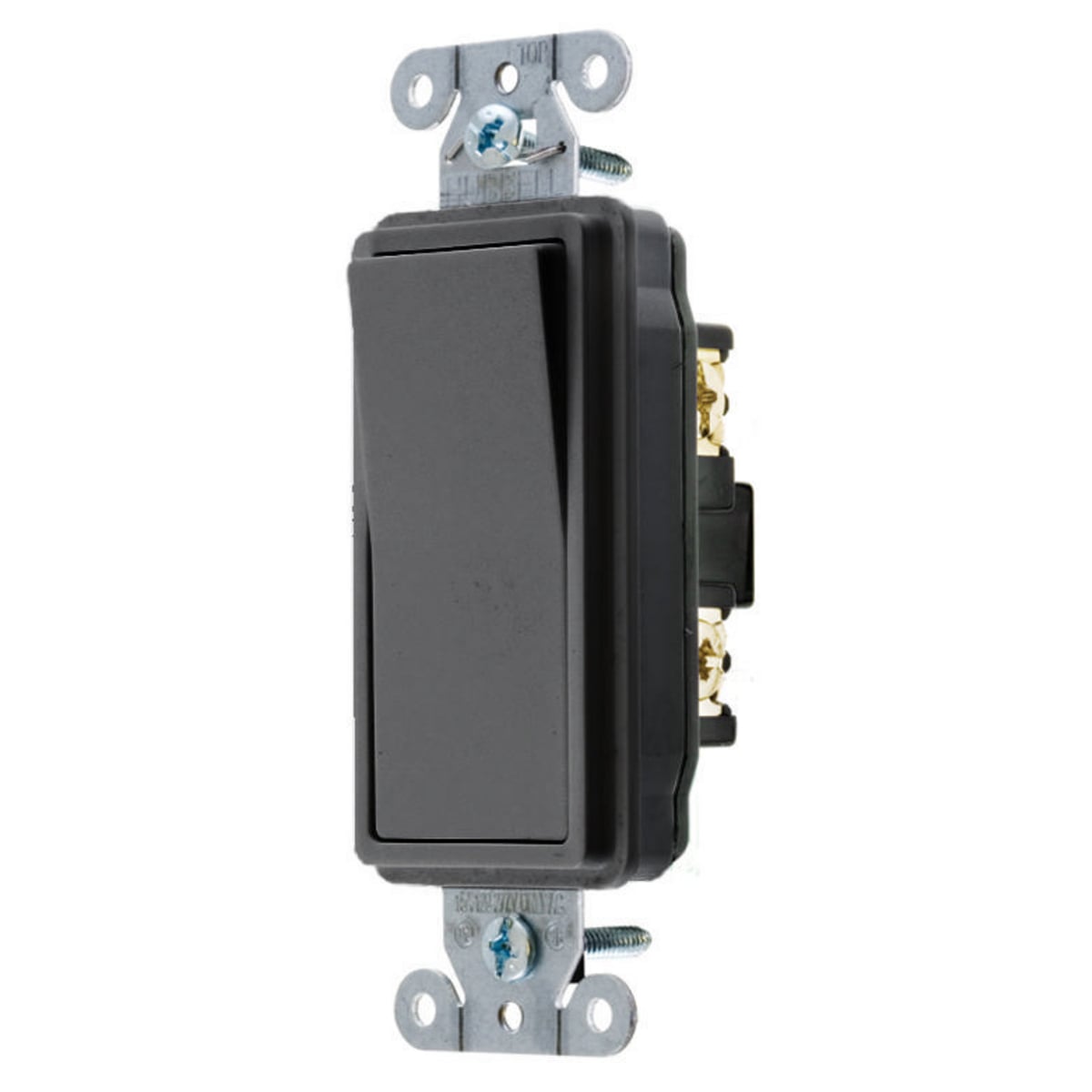 DS115BK Decorator General Purpose Standard Rocker Switch, 120 to 277 V AC, 15 A, 4155 W Power Rating, 2 Position Contact