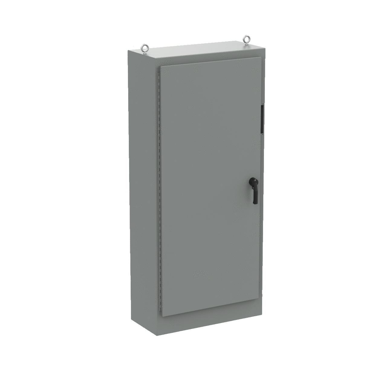 A90XM4018FTCLP4 A4L3D 1-Door Free Stand Large Disconnect Enclosure, 90.12 in L x 40-1/4 in W x 18.12 in D, NEMA 3R/3RX/4/4X/12/IP66 NEMA Rating, Steel