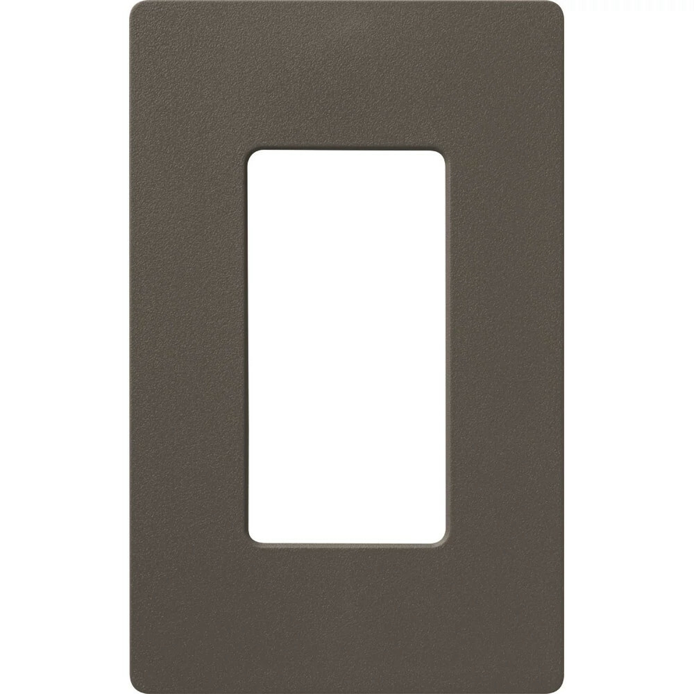 SC-1-TF Claro Wall Plate for Decorator-Style Dimmers, Switches, and Outlets, 1 Gang, Satin, Truffle