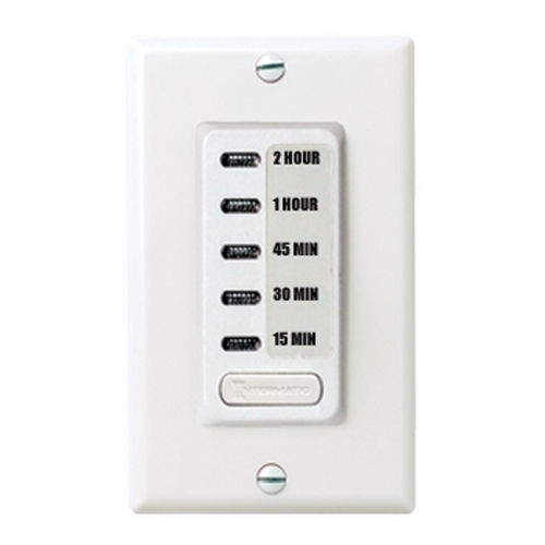 EI235W EI200 Auto Shut-Off In-Wall Electronic Countdown Timer, 15/30/45/60/120 min Setting, 120 V AC, 1/2 hp, 1NO 1 Form A SPST Contact, 1 Poles