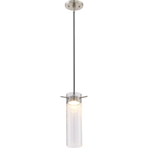 62-951 Nuvo Pulse Dimmable Mini Pendant, (1) Lamp, 120 V AC, Brushed Nickel Housing