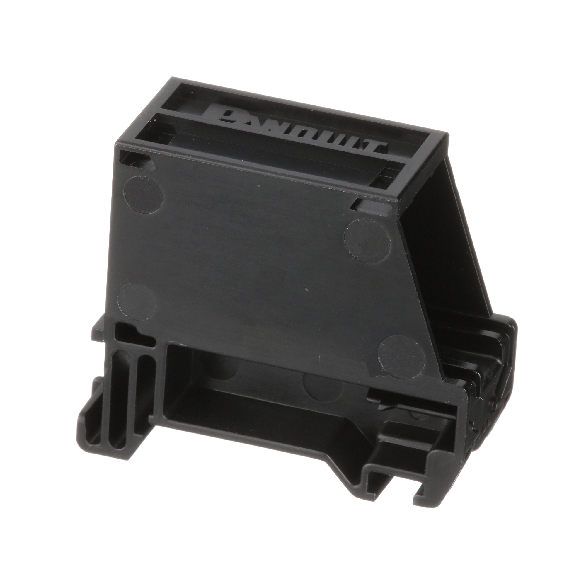 Mini-Com 1-port DIN Rail Mount Adapter, Black