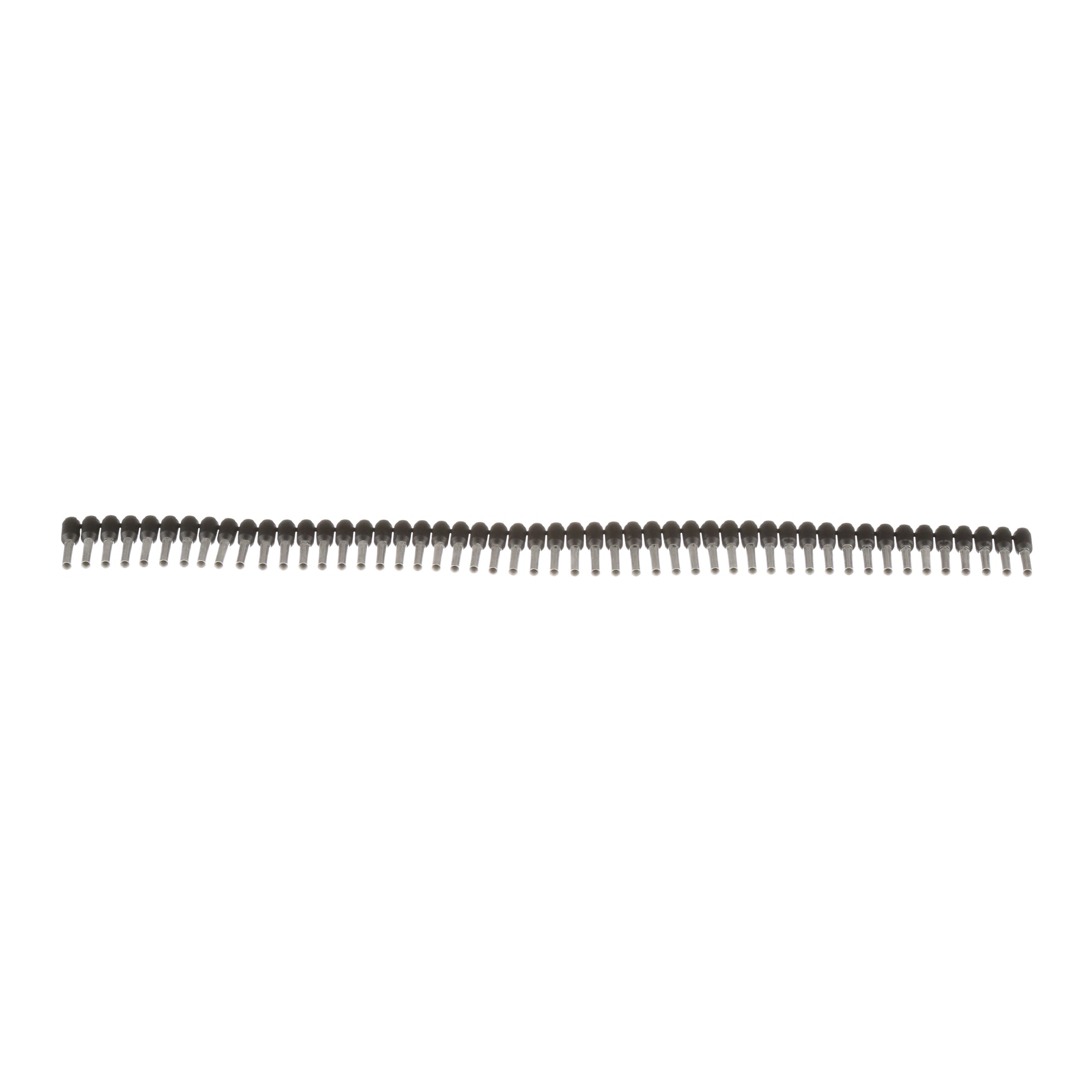 FSD78-8-DSL0 Pan-Term Type FSD On-Strip Single Insulated Wire Ferrule, 16 AWG Stranded Conductor, 0.6 in L, Copper, Black