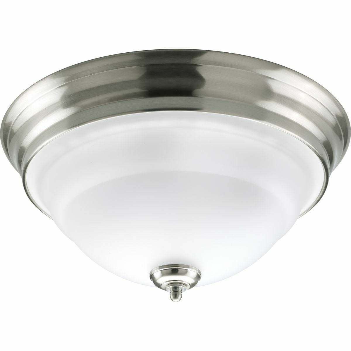 P3184-09 Torino Casual/Traditional/Transitional Close-to-Ceiling Fixture, (2) A19 Lamp, 120 V AC, Brushed Nickel Plated Housing