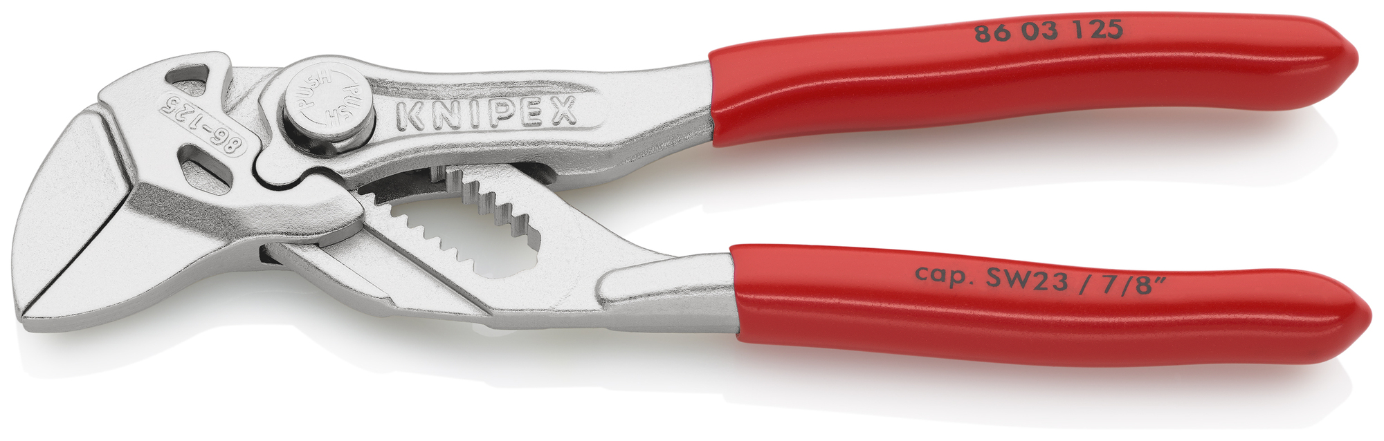 Mini Pliers Wrench, 5 in., Plastic Coating
