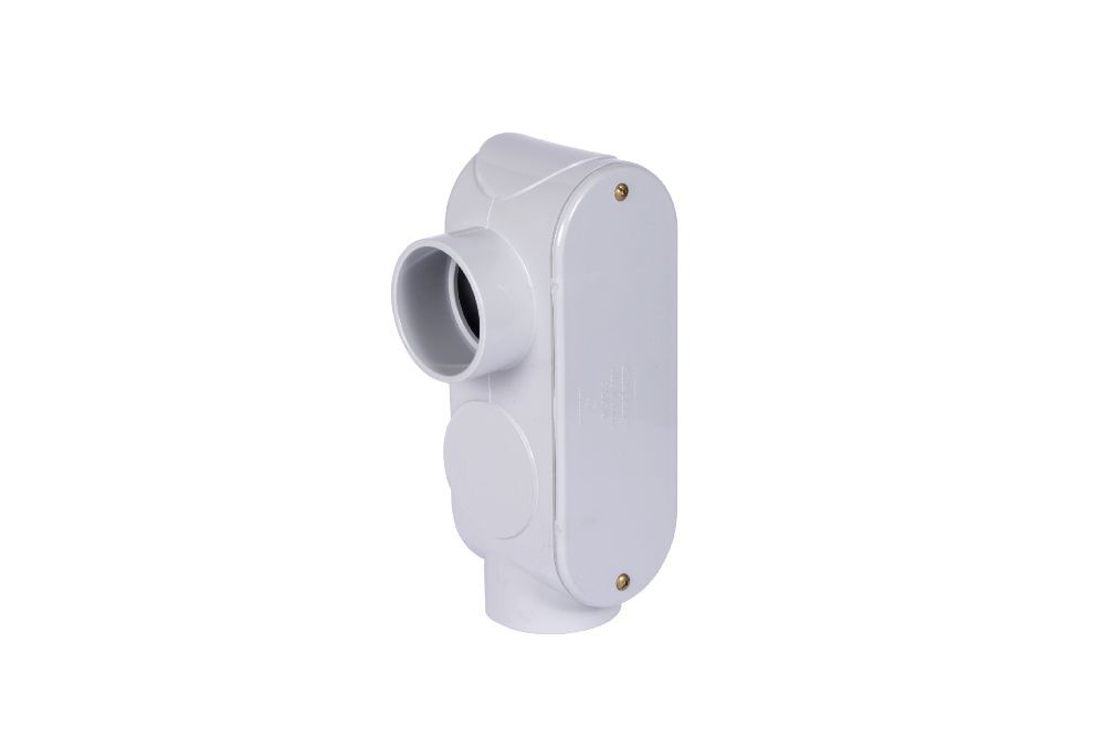 077489 Scepter Type LR Access Fitting With Threaded Brass Insert, Combination Brass Head Screw, PVC Gasketing, 4 in Hub, 338.6 cu-in, PVC