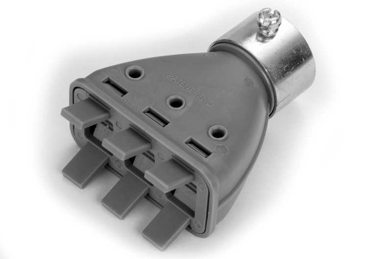 4357-NM Bridgeport Mighty-Merge Combination Coupling, 3/4 in, For Use With EMT, Transition Fitting, Non-Metallic Cable and Portable Cord, Plastic