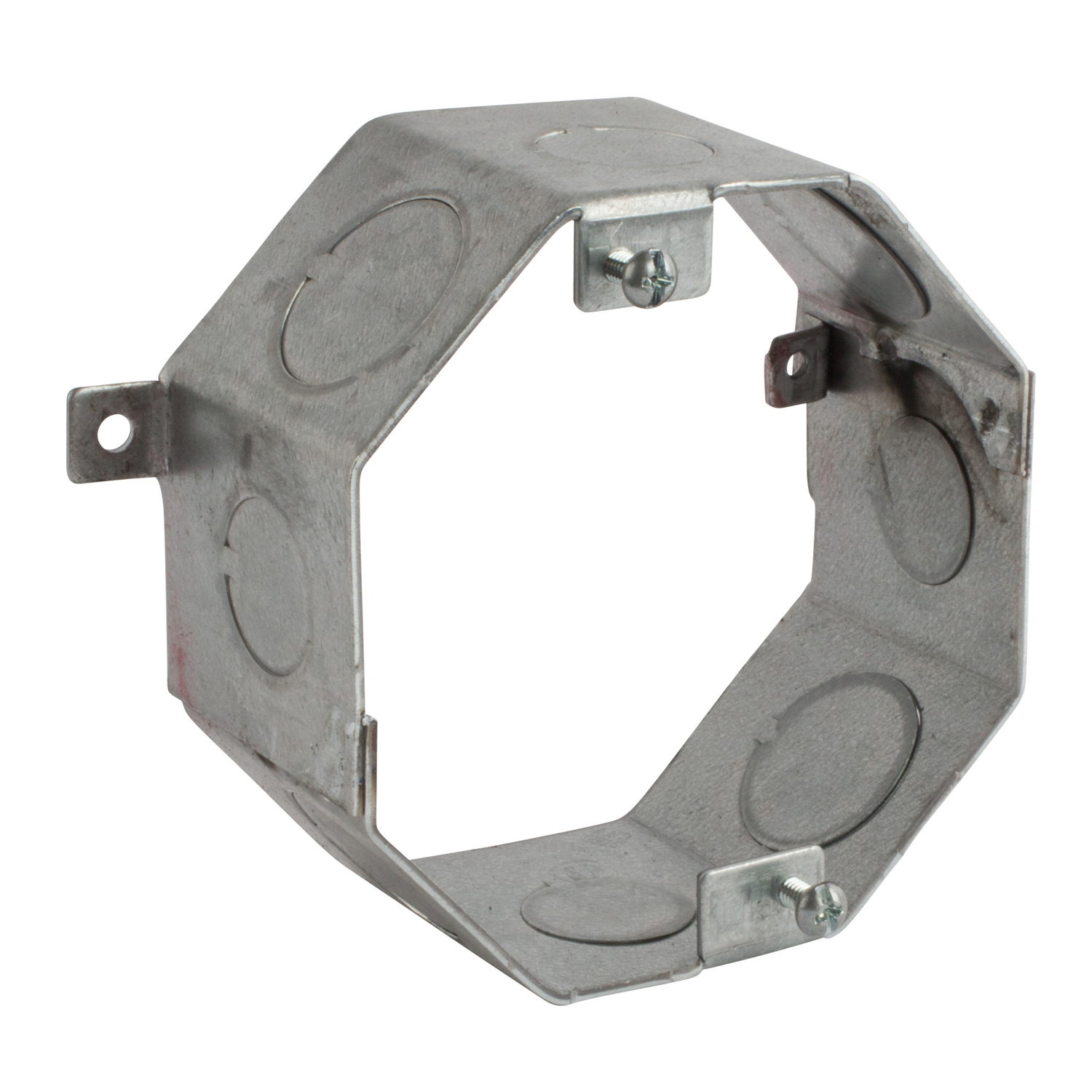 54531-1/2-3/4 Steel City Drawn Masonry Concrete Box, Steel, 23 cu-in Capacity, 1 Outlets, 8 Knockouts