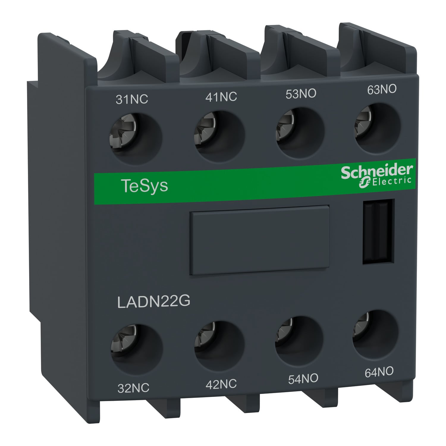 LADN22G TeSys Instantaneous Auxiliary Contact Block, 690 V AC, 10 A, 2NO-2NC Contacts