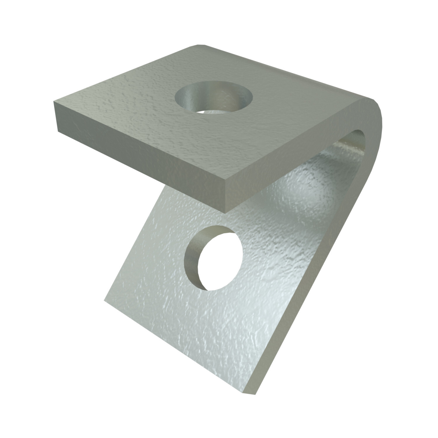 P2108-HG Inside Channel Angular Fitting, 2 Holes, 1-5/8 in W, 60 deg Bend, HRPO Steel