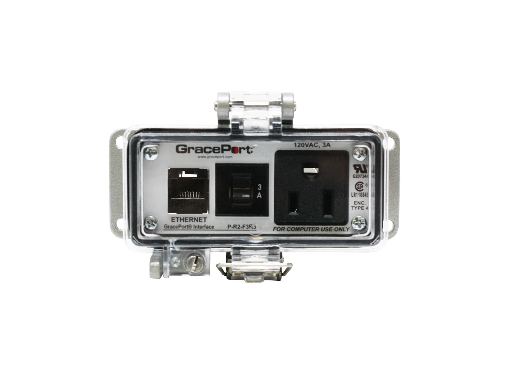 P-R2-F3R3 Bulkhead Computer Port Connector Interface, Plastic Housing
