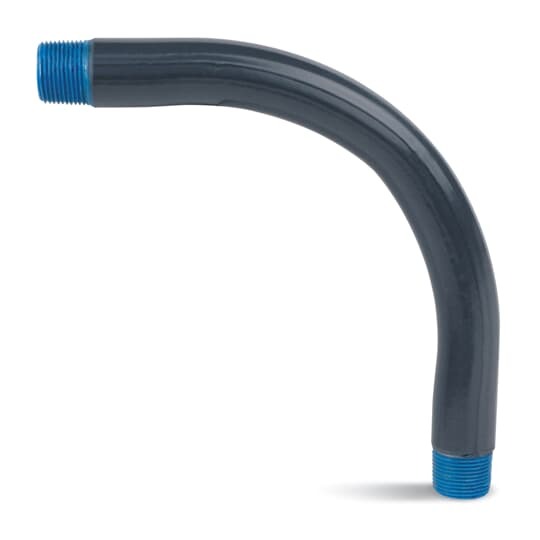 LRELL2X36-G Ocal-Blue Large Radius Straight End Conduit Elbow, 2 in Trade, 90 deg, Steel, Hot Dipped Galvanized
