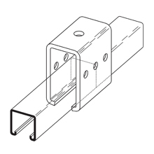 B350GRN Trolley Beam Joint Support, 1-21/32 in W, Steel