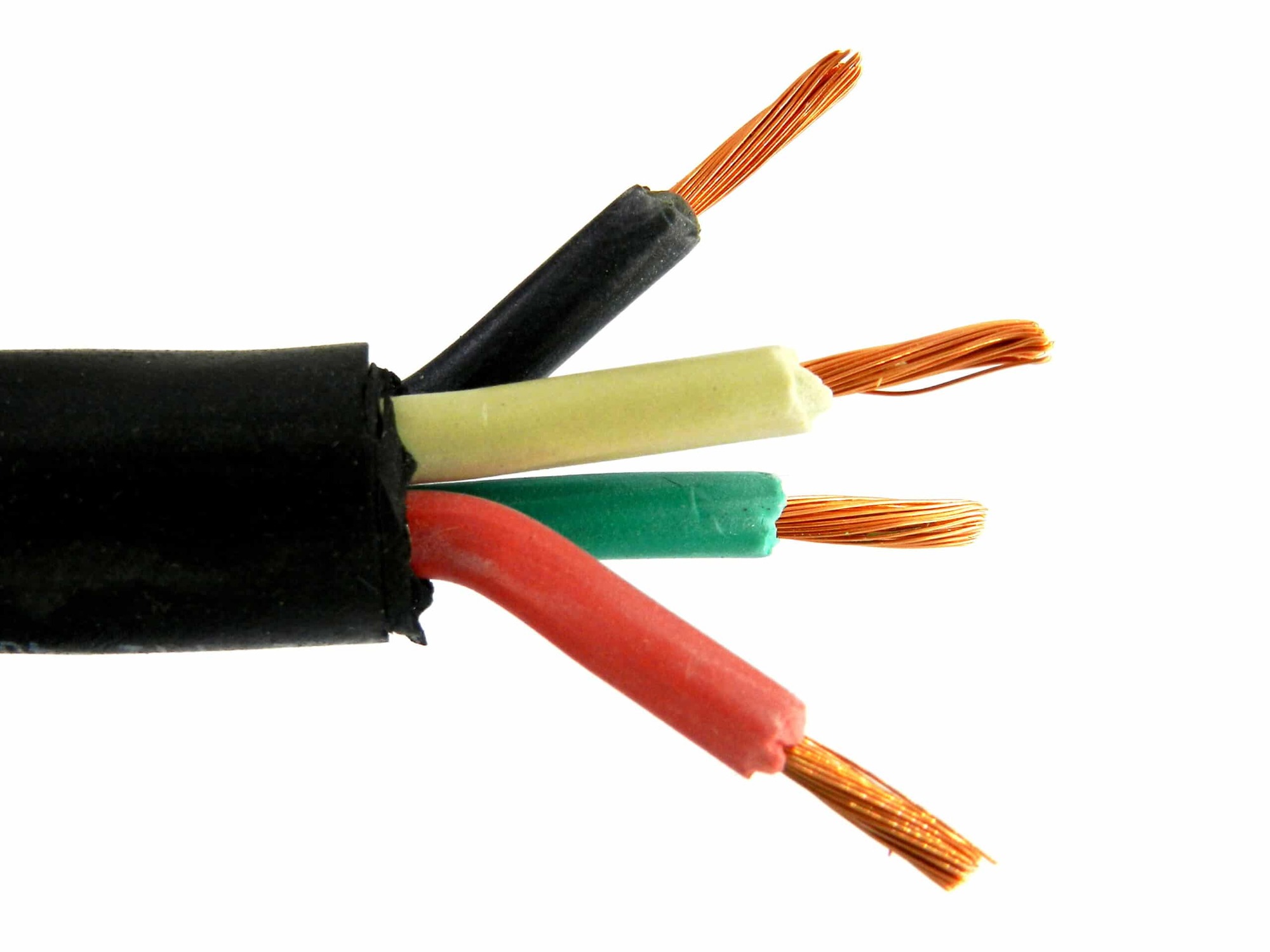 SOOW/SOW Cord, 8 AWG, 4 Conductors, Black, 1000 Foot Reel
