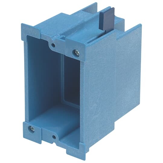BH118R Carlon Non-Metallic Old Work Outlet Box, PVC, 18 cu-in Capacity, 1 Gangs