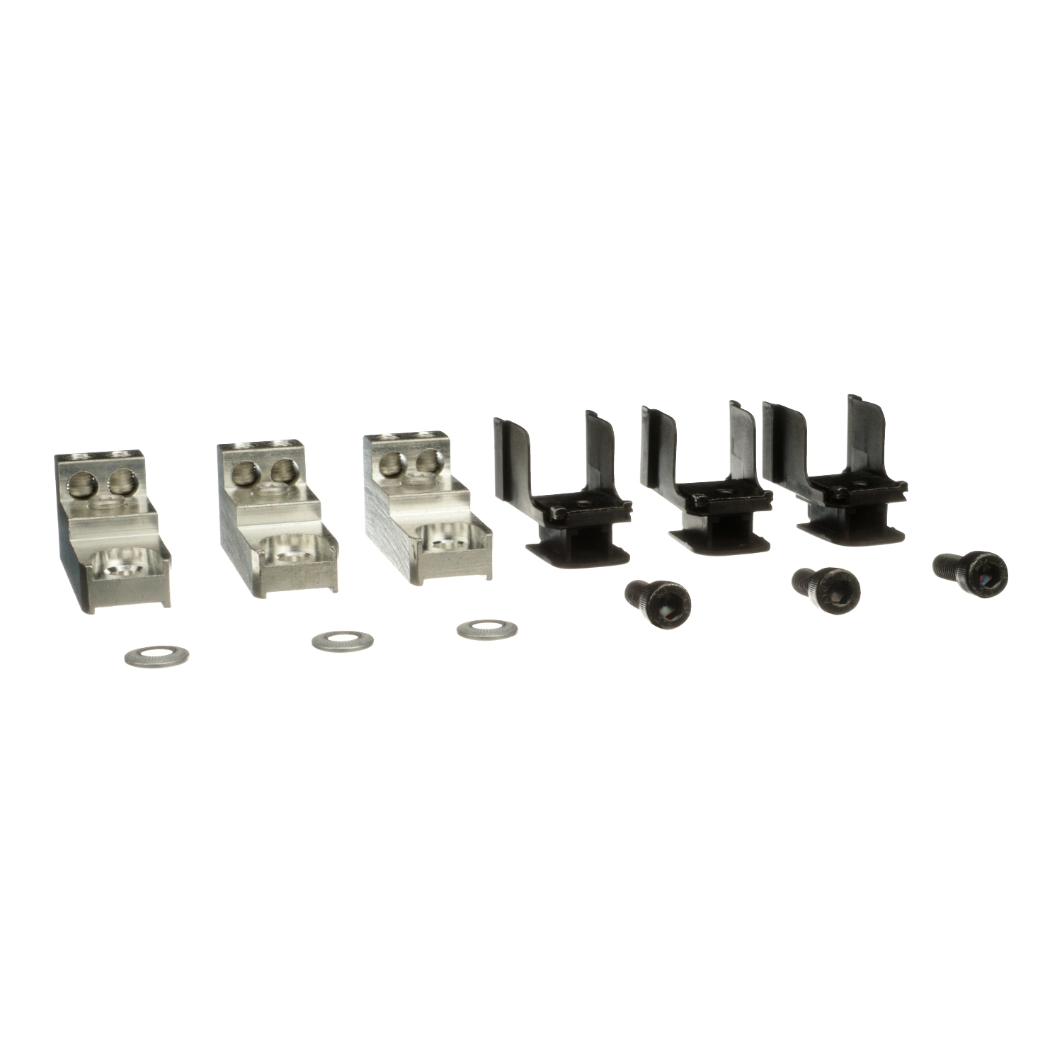 PDC3JD20 PowerPact MasterPact 3-Piece Power Distribution Connector Kit, For Use With 150/200 A JD, JG, JJ, JL Frame Circuit Breaker, 14 to 1 AWG Wire, Aluminum
