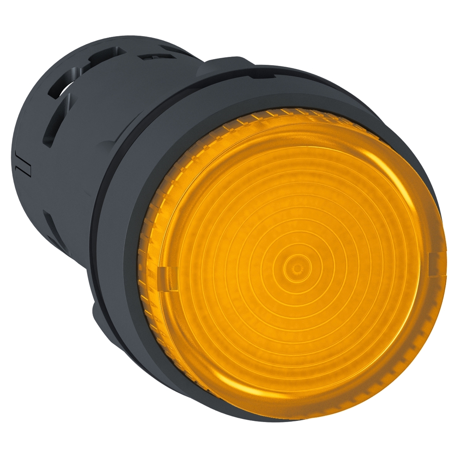 XB7NW35B1 Harmony Monolithic Round Unmarked Illuminated Pushbutton With Plain Lens, 22 mm, 1NO Contact, Slow Break Contact, Orange