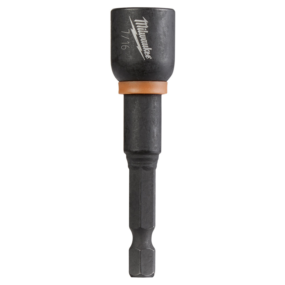49-66-0536 Shockwave Impact Duty Magnetic Impact Nut Driver, 7/16 in Hex Point, 2-9/16 in OAL, 1/4 in, Steel
