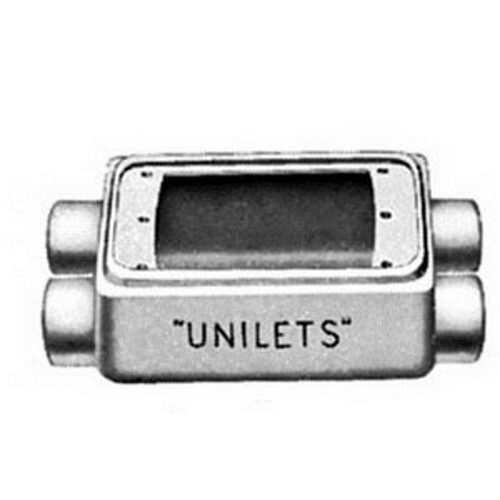 FS Device Box, 1-Gang, Feed-Thru, Type: FSCD, 3/4", Malleable Iron