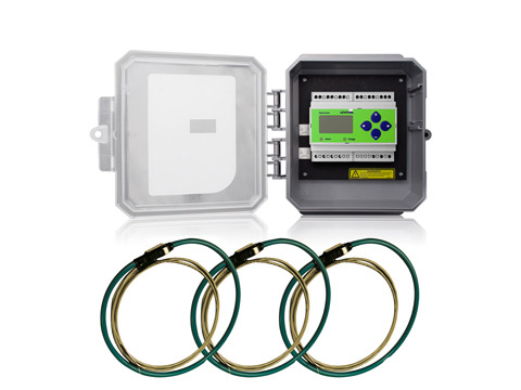 4OUMR-R24 VerifEye 4000 3-Phase 3 or 4-Wire Outdoor Modbus Meter Kit, 90 to 600 V AC, 20 to 5000 A, LCD Display, Isolated Pulse Output/Modbus RTU Communication