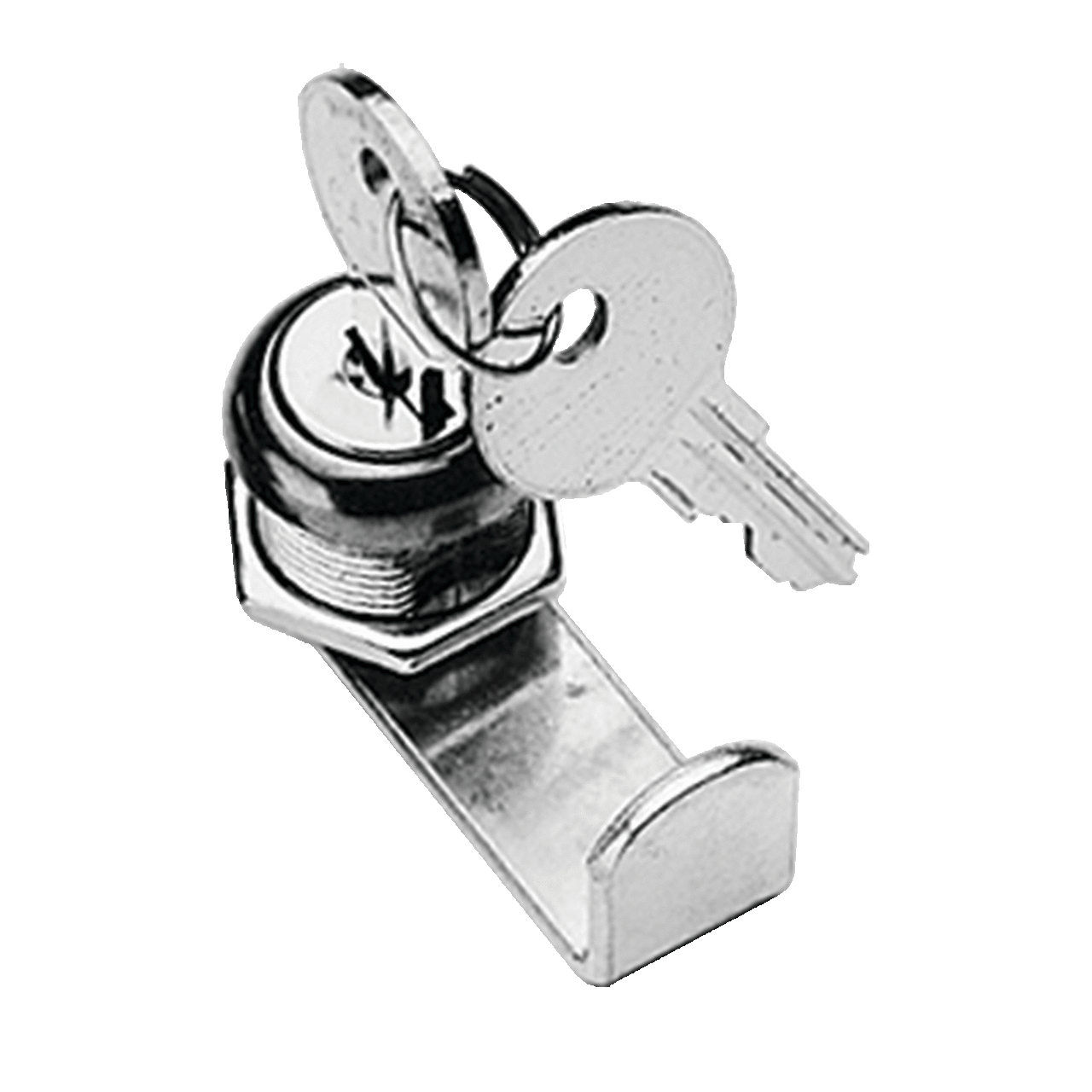 AL12AR A80 Keyed Cylinder Small Lock Kit, T-Handle Handle, For Use With Type 1 Enclosure and Hinged Cover Pull Box, Steel, Zinc Plated