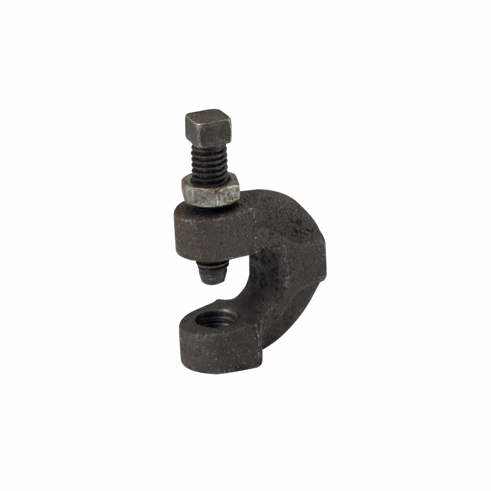 B3036L-3/8ZN C-Clamp, 3/8-16 Rod, 3/4 in THK, 300 lb Load, Malleable Iron, Zinc Plated