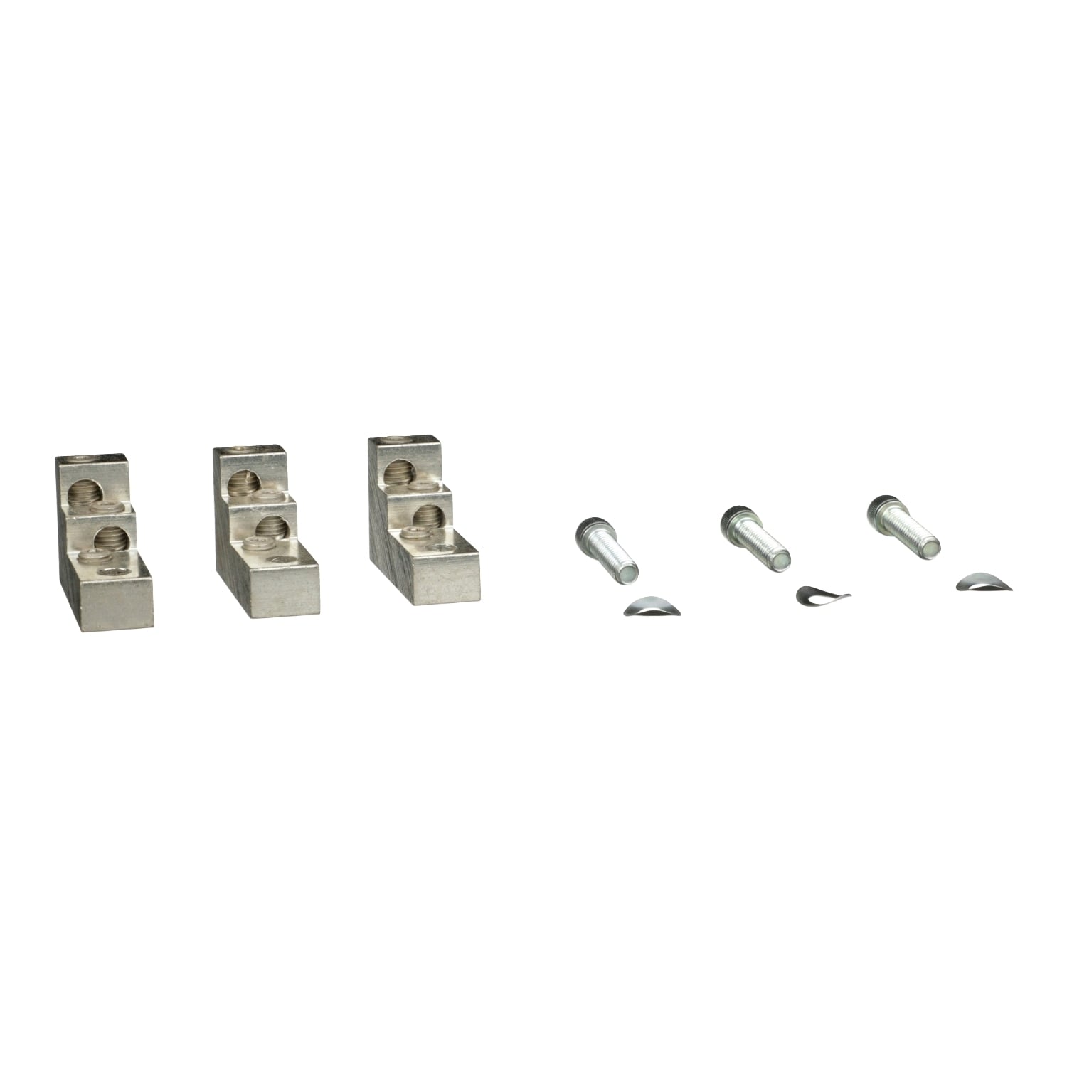 PDC3FA2 PowerPact MasterPact 3-Piece Power Distribution Connector Kit, For Use With 15/100 A FAL, FHL, FCL Frame Circuit Breaker, 14 to 2 AWG Wire, Aluminum