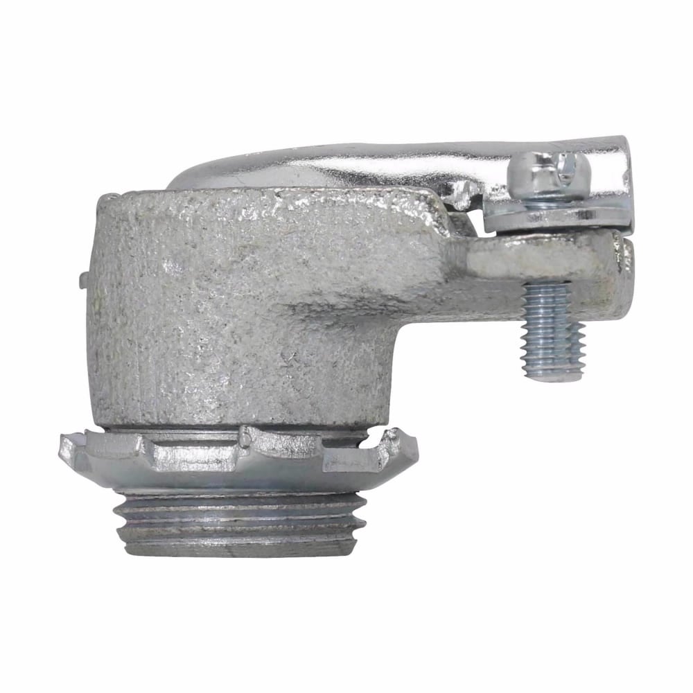 699 Straight Duplex Connector, 3/4 in Trade, 5/8 in Cable Openings, Malleable Iron