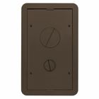 Hubbell Wiring Device Kellems, Floor Boxes, 2/4-Gang, Furniture FeedCarpet Cover, Bronze Powder Coat Finish