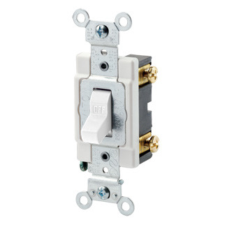 12021-2W Toggle Switch, 24 V AC/DC, 3 A, 1/2, 2 hp Power Rating, SPST Contact