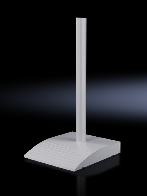 6106200 Modular Large Stationary Pedestal Base Plate, 490 mm W x 600 mm D, For Use With CP 60 Support Arm System, Light Gray