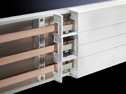9342100 Base Tray, 1600 A, 3-Pole, 3-Phase, PVC Insulation, For Use With For RiLine 60 with PLS 1600 Busbar System, Thermally Modified Hard PVC, Pale Gray