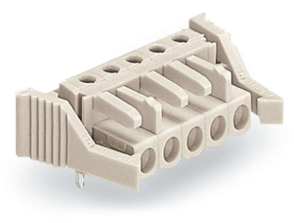 722-235/039-000 Angled THT Female Header, 630 V, 5 Positions, 0.197 in, Polyamide